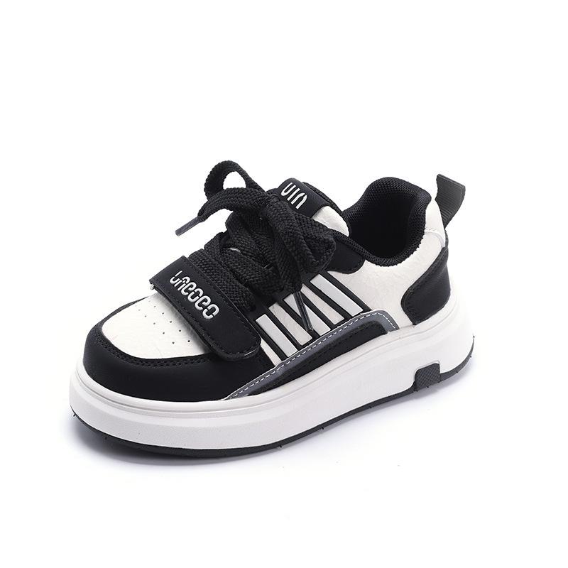 2025 Spring Children's Trendy Leather Skate Shoes – Versatile Casual Footwear for Girls and Boys