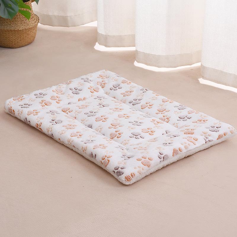 

Теплое одеяло, подстилка для питомца, кошачья/собачья кровать, мягкий флисовый коврик, теплый термоковрик, лежанки для питомцев White Claw,69*48cm/27.17*18.90in