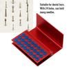 24 Holes Aluminium Alloy Disinfection Box Dental Burs Holder Autoclavable Dentist Tool