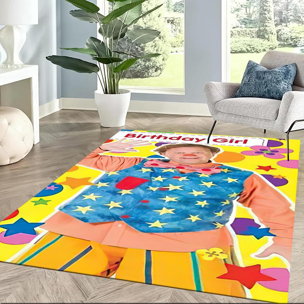 Colorful Birthday Celebration Square rugs are a great choice for living rooms, bedrooms, home décor, and as gifts.