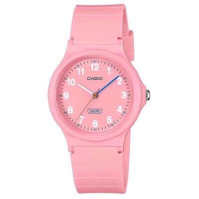 Relógio com Movimento de Quartzo Pulseira de Resina Relógio Feminino Mostrador Rosa LQ-24B-4B