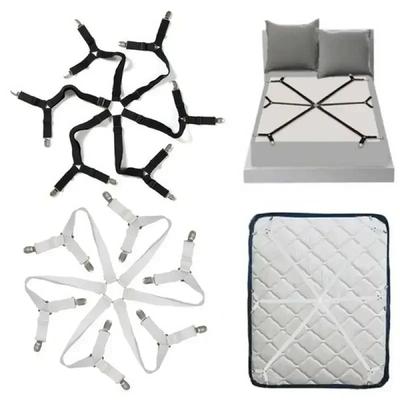 12 Clips Adjustable Elastic Bed Sheet Holder Mattress Clip Fasteners Cover Blankets Non-Slip Fixing Strap Grippers
