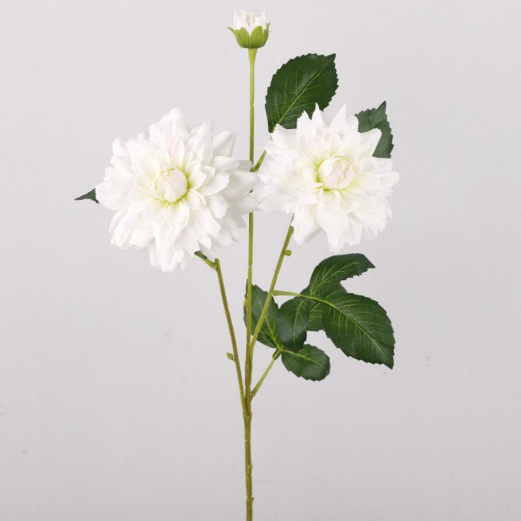 76cm Long-stemmed Artificial Dahlia Silk Flower Realistic Dahlia for Home Floral Arrangements Wedding Photography Decorations