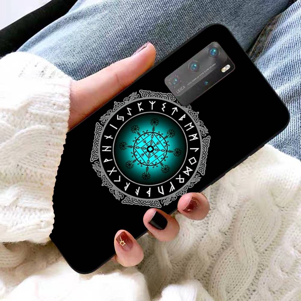 V-Viking V-Vegvisir Logo Phone Case For Huawei P 8 9 10 20 30 40 50 Pro Lite Psmart Honor 10 Lite 70 Mate 20lite