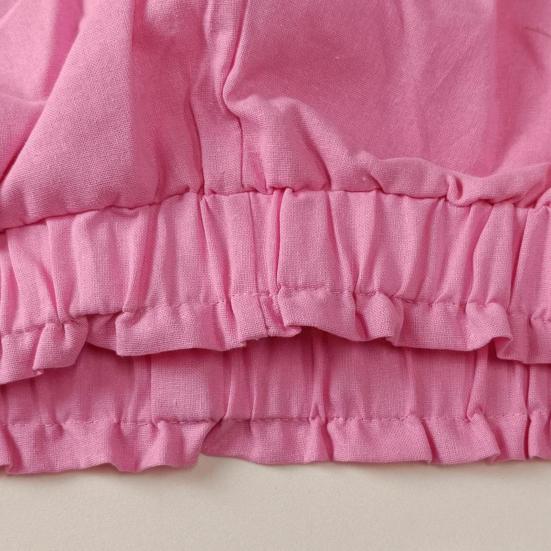 2 Teile/satz Frauen Set Raffen Elastische Schnürung Lange Taille Falten Hosen Hemd Shorts Blase Ärmel