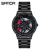 Sanda Meilleure Vente 1088 Montre pour Adolescent: Personnalisé, Cadran Rotatif 3D, Tendance, Quartz Étanche.