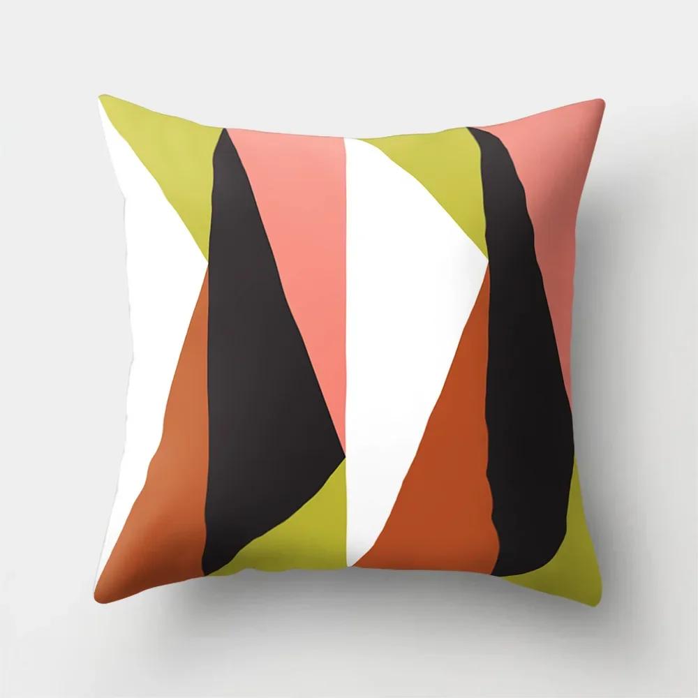 Mode Kissenbezug Cartoon Funda Cojin Sonnenaufgang Überwurfkissen für Schlafzimmer Regenbogen Kissenbezug Housse De Coussin Hogar