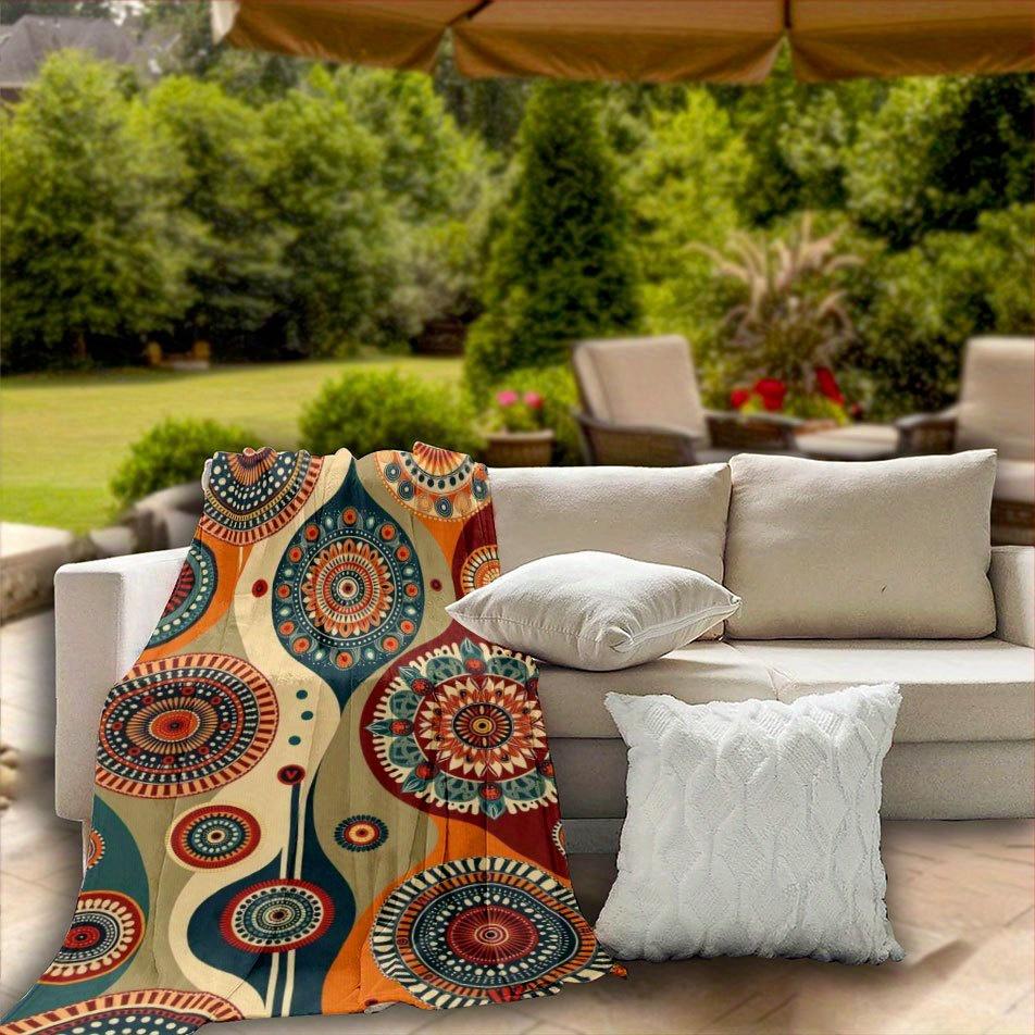 Bohemian Dream Catcher Blanket Reversible Flannel Throw for Free Spirits AllSeason Comfort Artful Expression Gift