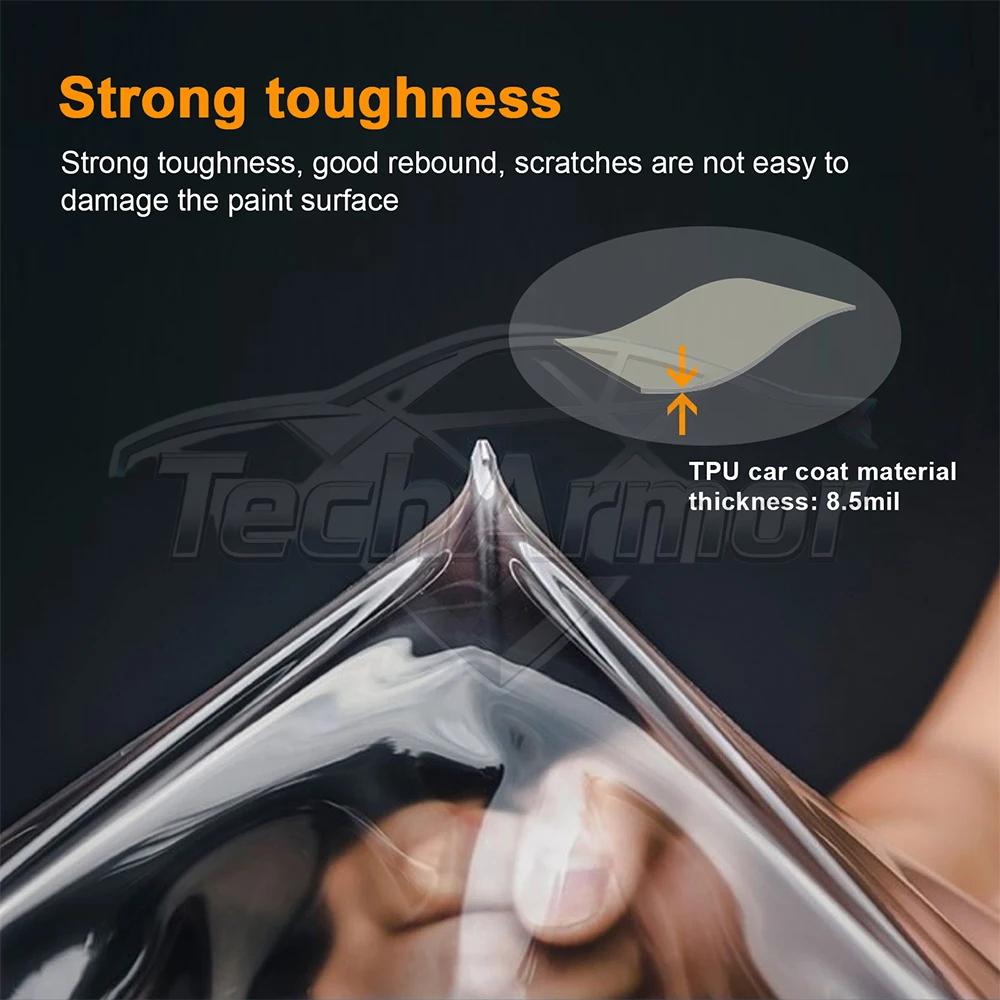 For Toyota Hilux GR Sport 2022-2025 TPU Car Headlight Protective Film Transport & Smoke Anti-Scratch Auto External Accessories