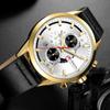 CURREN Luxury Brand Watches for Man Casual Clock with Chronograph Luminous Hands Leather Straps Wristwatches Male