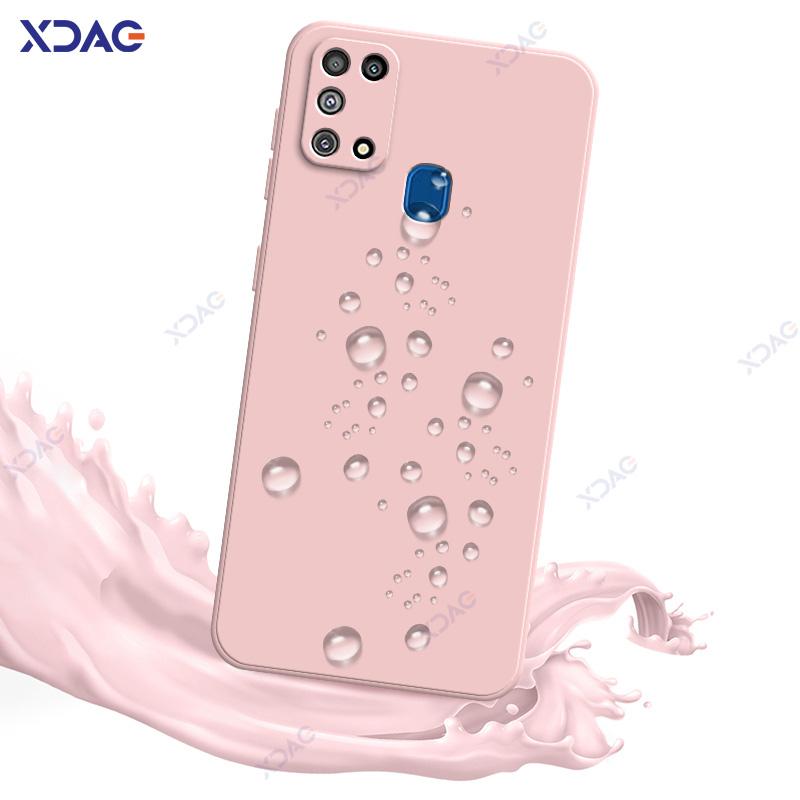 Luxuriöse, modische und süße Schutzhülle für Samsung Galaxy M31 Prime F41 SamsungM31 SamsungF41 360 weiche, quadratische Handytaschen aus flüssigem Silikon