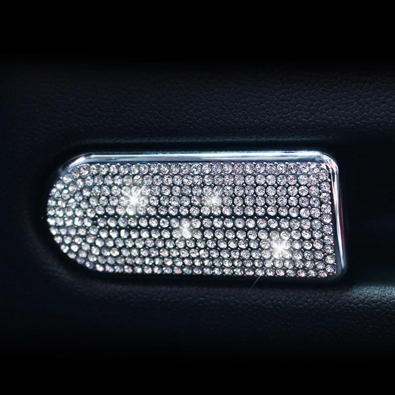 For BMW MINI Countryman F60 Car Styling Accessories Storage Compartment Copilot Handle Simulation Crystal Diamond Decoration