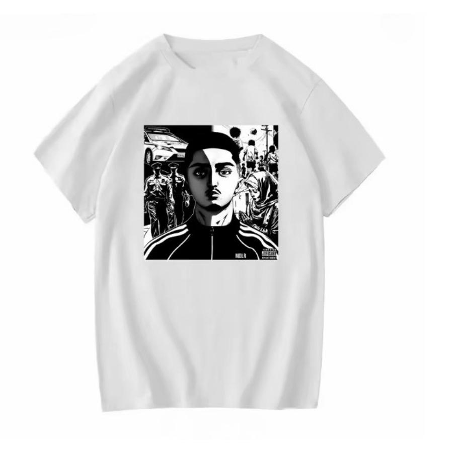 Rapper Morad Mdlr Tour Merch Short Sleeve T Shirt Unisex Unisex Harajuku Tops Vintage Aesthetic Graphics Tshirt Cotton Tees