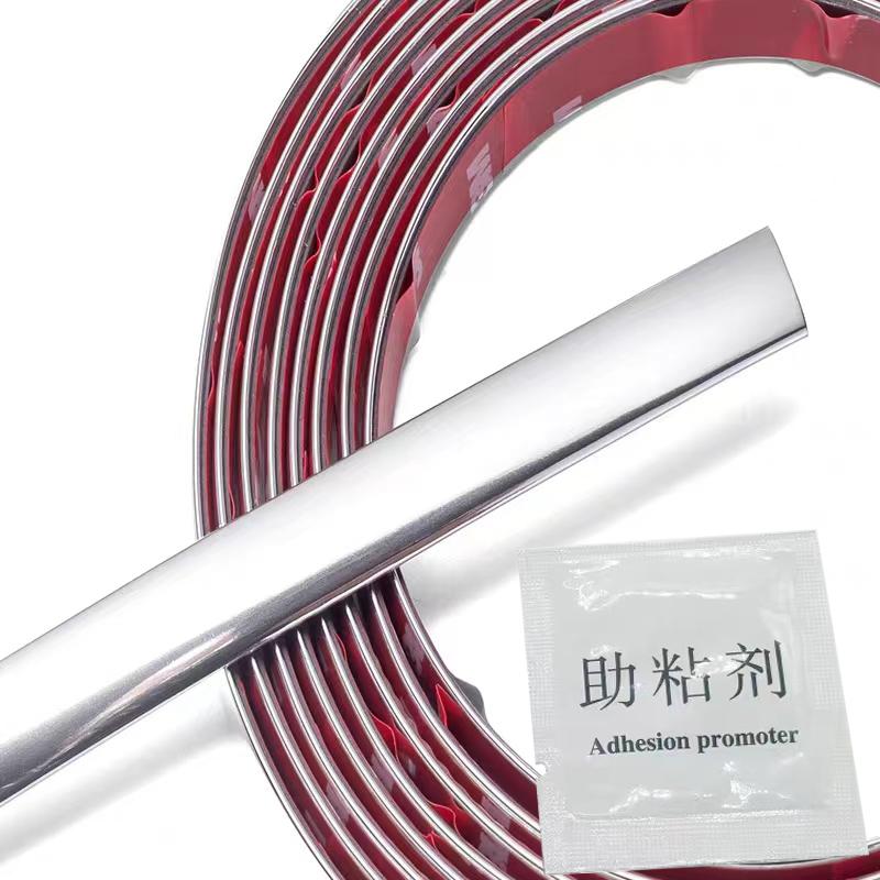 

Автомобильные хромированные декоративные защитные полосы Молдинг для отделки решетки Антиударная лента Ярко-серебристый Золотой Черный Красный Универсальная ширина 6 мм