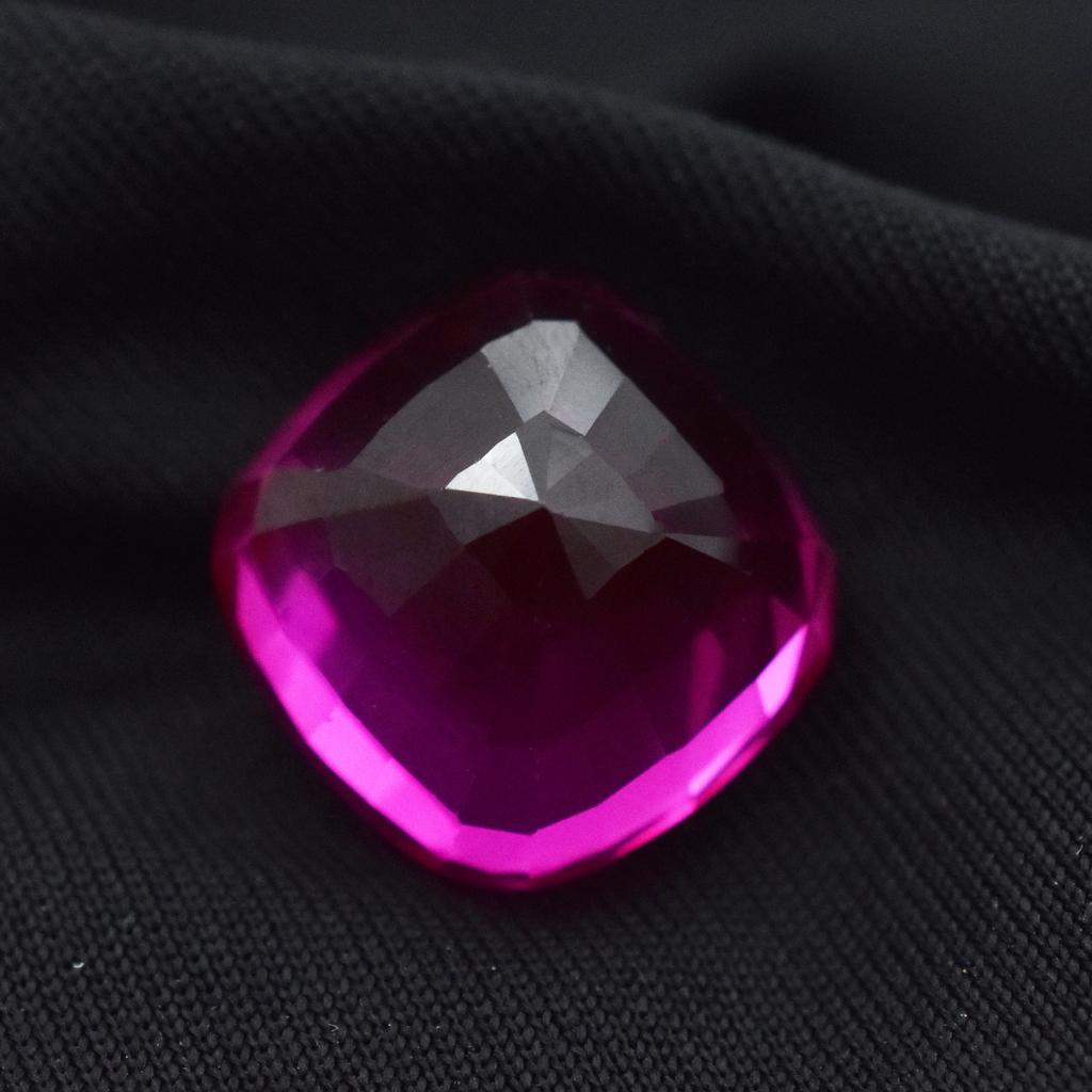 Natural Pink Sapphire Loose Gemstone 18-20 ct Square Cushion Treated September Birthday Birthstone