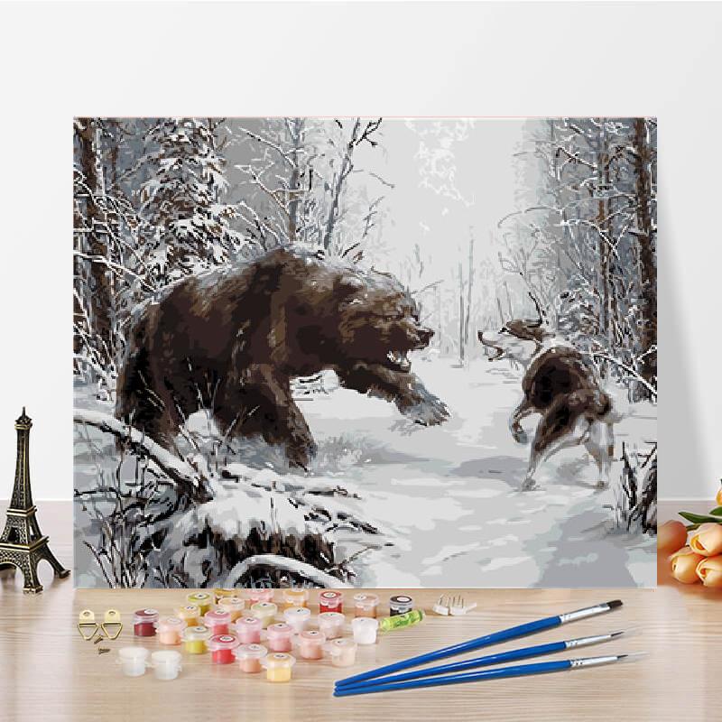 

DIY картина по номерам, цифры, картина маслом, холст, цифры, картина, цифровая картина маслом, украшение дома