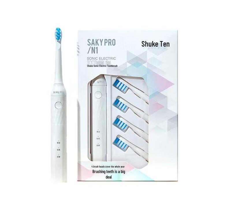 Shuke Electric Toothbrush and Toothpaste Combo Pack