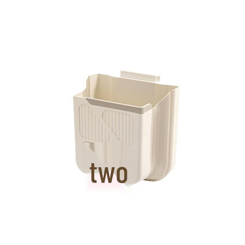 Punch-Free Wall-Mounted Trash Can: Foldable Kitchen, Bathroom, and Cabinet Door Storage