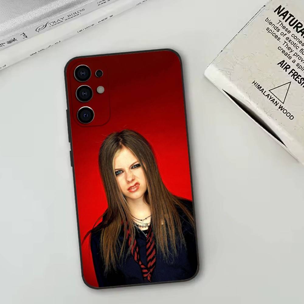 A-A-Avril   Phone Case Black Silicone Soft For Samsung S25,S24,S21,S22,S23,S30,Ultra,S20,Plus,Fe,Lite