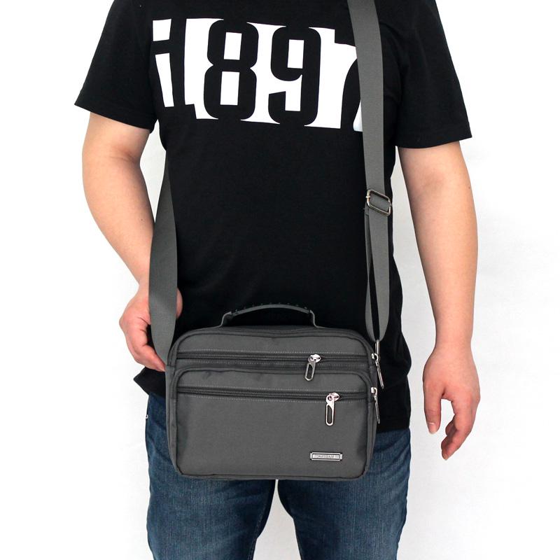 Men's Waterproof Oxford Canvas Crossbody Small Backpack - Korean Style