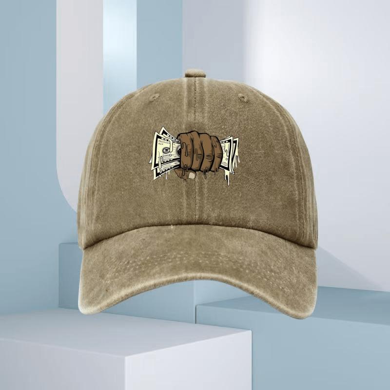 Summer Fashion with Printed Baseball Cap with Money Bag Pattern, Suitable for Men's and Women's Outdoor Equipment In All Seasons