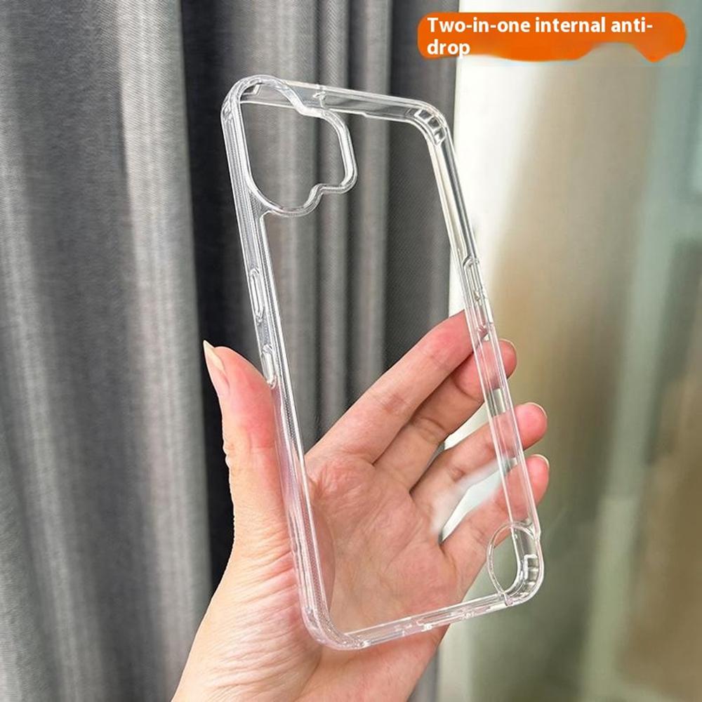 For Nothing CMF Phone 2 Pro Case Clear PC+TPU Anti-Scratch Phone Back Cover
