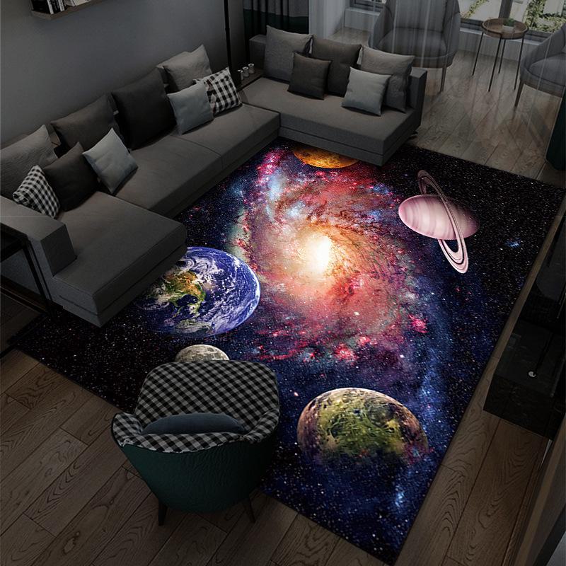 

3D-ковёр Cartoon Universe Area Rug - большой, полностью покрытый ковер для спальни, гостиной или дивана Universe Planet-5, 200*300cm