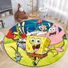 Multiple Sizes SpongeBob SquarePants Print Round Rugs for Living Room Bedroom Floor Mats Kids Room Household Carpet Home Decor