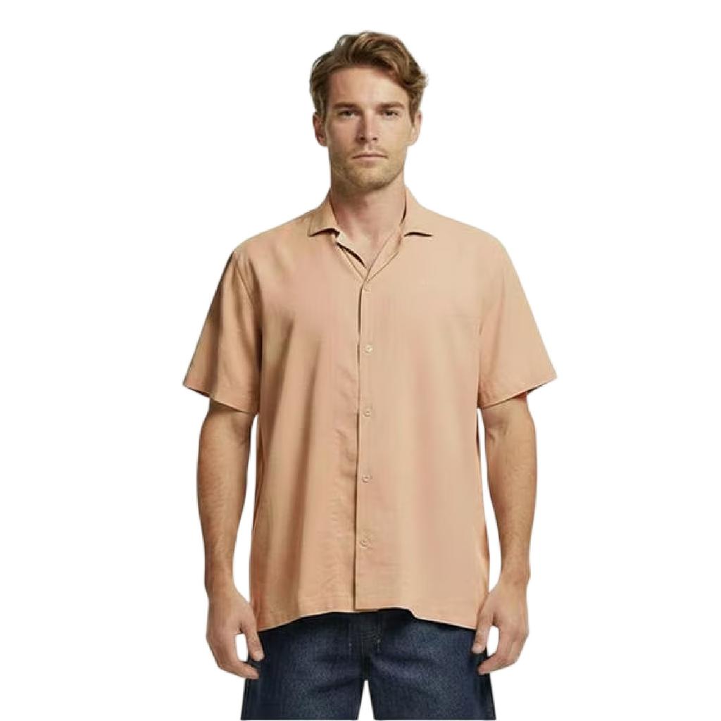 BOSS Mens Logo Short-Sleeved Shirt