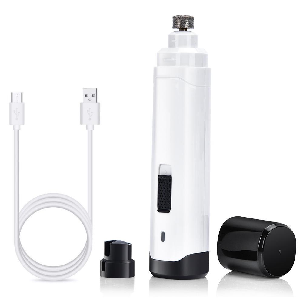 High Quality Rechargeable Electric Pet Nail Trimmer Pet Grooming Easy Use Dog Nail Grinder Pet Nail Grinder белый