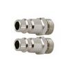2/5pcs 32mm Quick Release Euro Fittings With Male 1/4" BS-P Thread Compressed Air Line Coupler Connector For Air Compressor