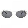 Versace Dark Grey Oval Unisex Sunglasses Ve2264 151387 56