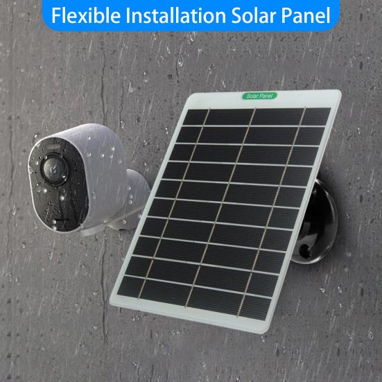Solar Panels IP65 Waterproof U-Shaped Design 5V/5W Output Solar Charger for Arlo Pro 5S/Ultra/Pro 3/Ultra2/Pro 4 5V/5W Output
