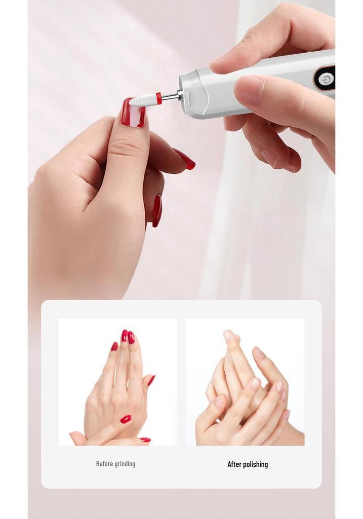 Electric Nail Grinder for Manicure & Pedicure – Portable Pen-Style Cuticle and Thick Nail Remover