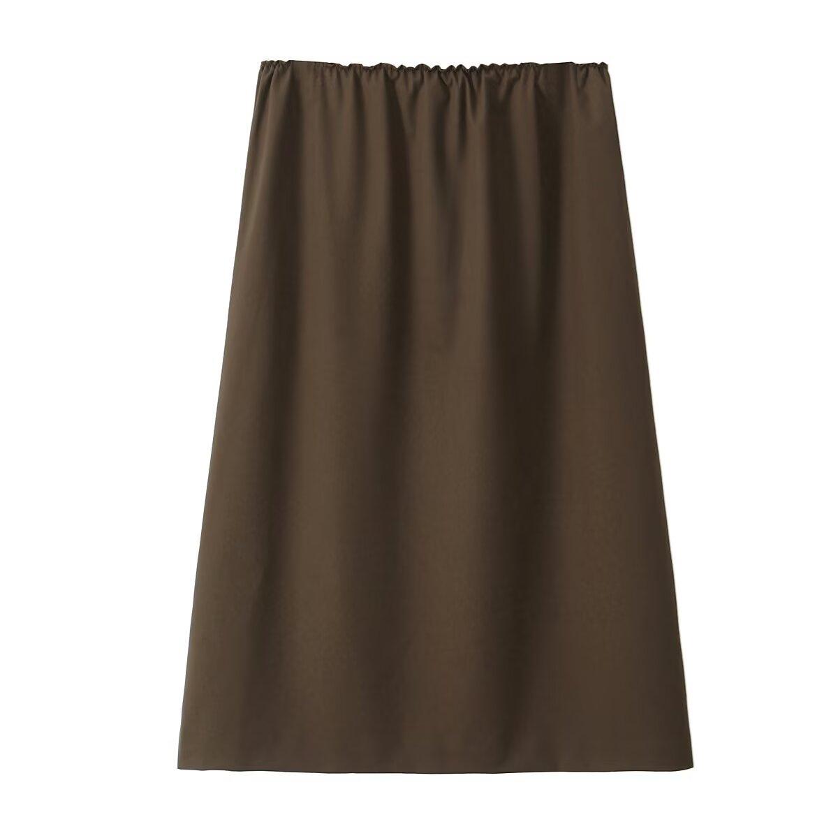 

PB&ZA Women s Winter 2024 High Waist Drapey Midi Skirt Small коричневий
