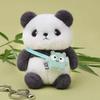 Cute Panda Doll Hanging Decoration Backpack School Bag Pendant Plush Toy Keychain Small Doll Birthday Gift