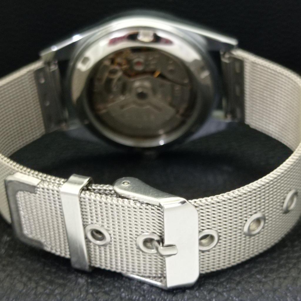 JAPAN VINTAGE SEIKO 5 AUTOMATIC REFURBISHED MENS GREEN DIAL WATCH a440336-4 Sk-a440336