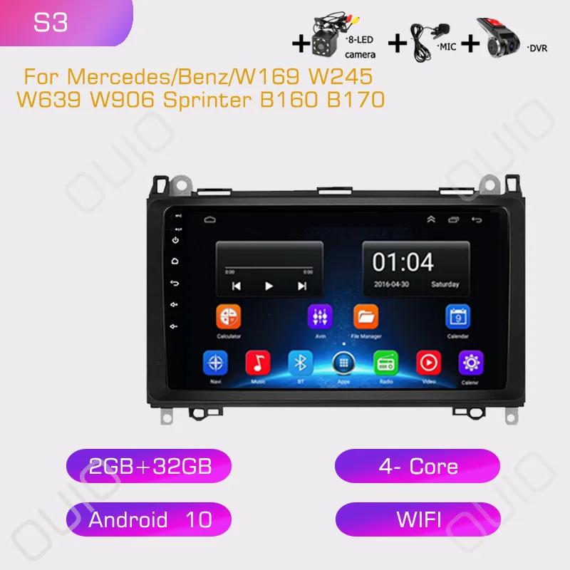2din Car Radio Multimedia Player Carplay Auto GPS Navi For Mercedes Benz B200 Sprinter W906 W639 AB Class W169 W245 Viano Vito