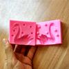3D Swan Shaped Chocolate Mold Silicone Fondant Mould Cake Baking Tool Pink