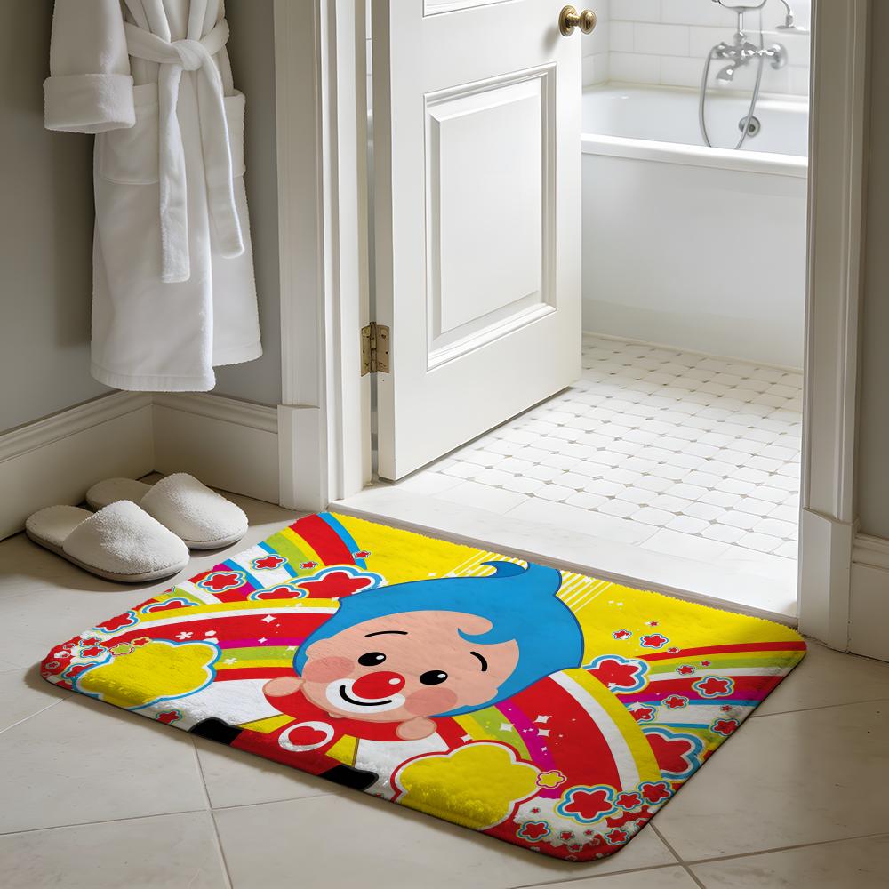 Popular Cartoon Anime Pplim Pilm Floor Mat Soft Flannel Absorbent Mat Non-Slip Rug Home Bedroom Bathroom