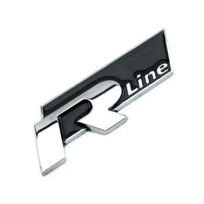 BSK1 For VOLKSWAGEN VW GTI 3D Metal Sport Sticker Badge Body Sticker For Volkswagen Golf R Rline Tiguan Touareg Polo GTI CC Passat r3 in2
