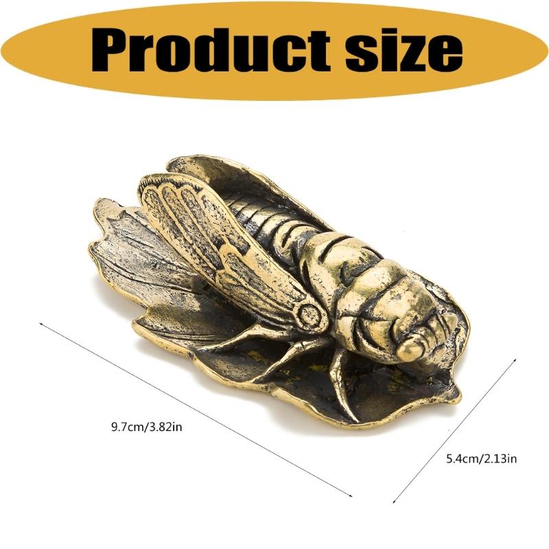 Cicada Figurine,Decorations Cicada Statue Animal Sculptures Ornament for Home Office Desktop Decors Collectible Gift