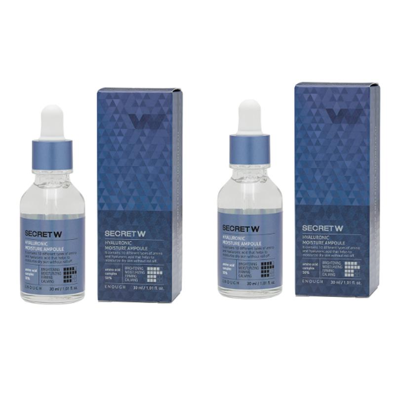 ENOUGH 5 types de secrets avec série d'ampoules pour éclaircir/carming/peptide/hyaluronique/soin des pores 30 ml (20 Options)