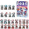 2025 Panda Adventskalender med 24 Panda-pynt Barnas Juleferie Nedtellingskalender Juletrepynt
