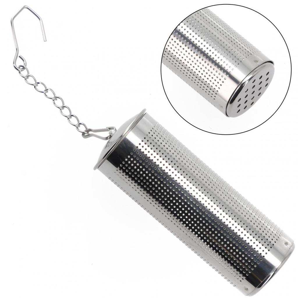 Tea Ball Strainer Stainless Steel Mesh Filter Infuser with Chain and Hook