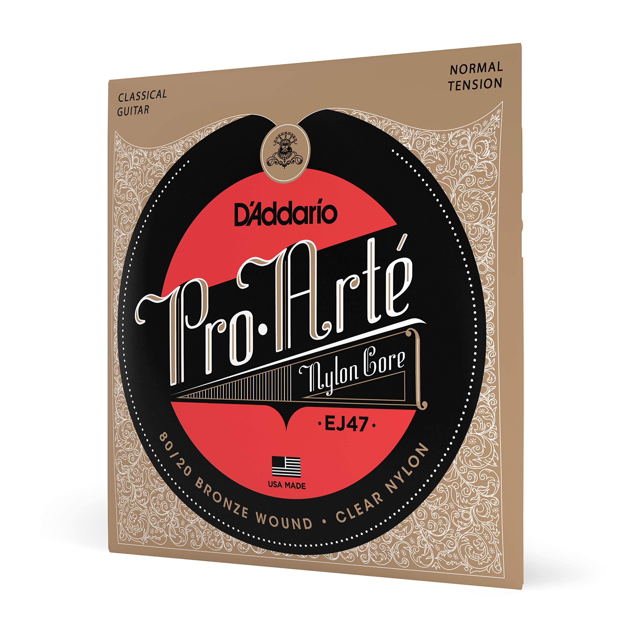 Classic Guitar Strings Bronze Clear Normal EJ47 D Addario Pro-Arte 80/20 /