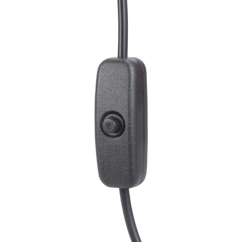 35cm 5V Charging Cable Type C to 4.0x1.7mm Plug with Switching Control for LED Lights Router Fan Wireless Speaker