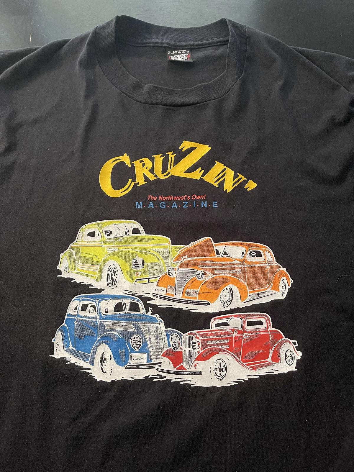 

Vintage CruZin Magazine #1 Classic Cars T-Shirt, Size: XL 4XL