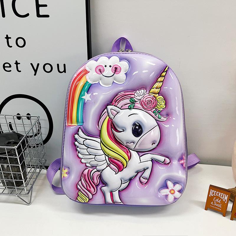 3D Cute Cartoon Children's Fashion School Bags For Boys And Girls Primary School Large Capacity Backpacks Waterproof Backpacks