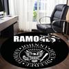 Ramones Emblem Office Round Area Rug, Under Office Chairs Bedroom Living Room Home Decor, a1022373